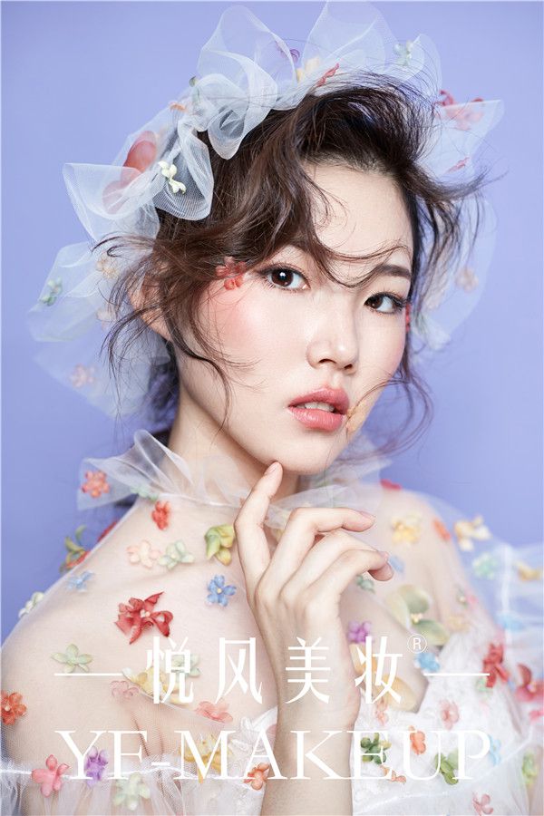 纯美抓纱新娘造型 优雅无比仙气十足